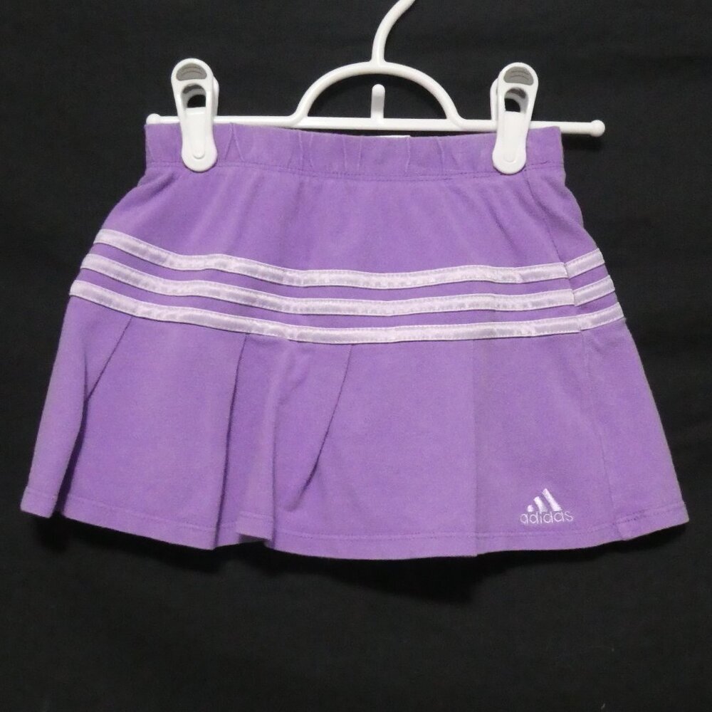 ADIDAS | 6x | Purple / Lilac Striped Athletic Skorts | NWOT - Picture 1 of 15